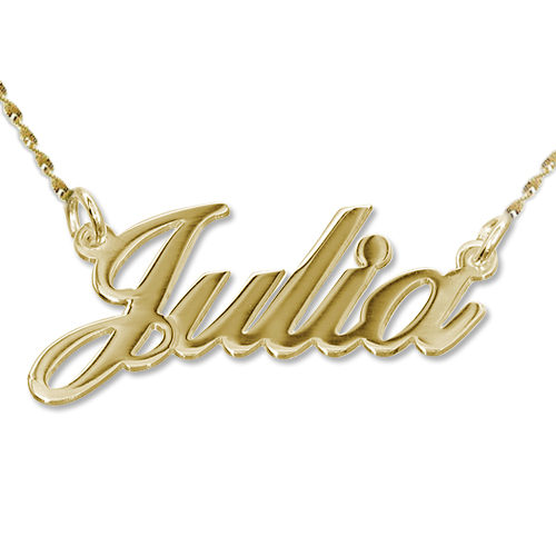 14k Gold Classic Name Necklace