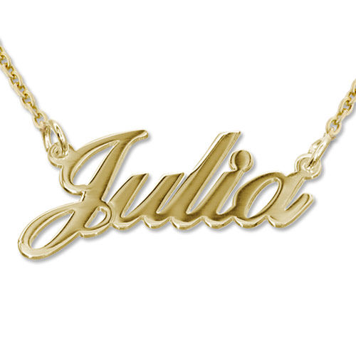 Personalized Classic Name Necklace in 18k Gold Plating