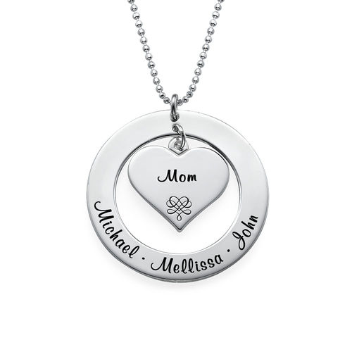 Grandmother / Mother Necklace in Sterling Silver