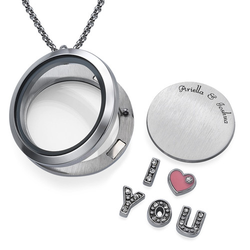 I LOVE YOU Floating Charms Locket