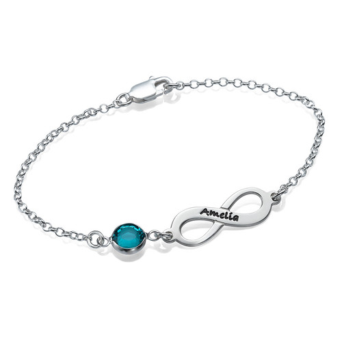 Infinity Swarovski Stone Bracelet