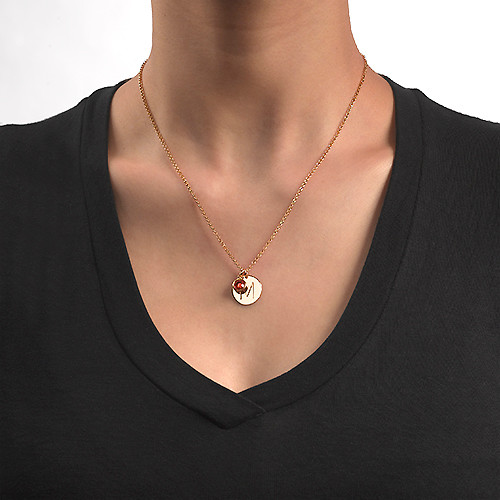 Initial Charm Pendant in Gold Plating