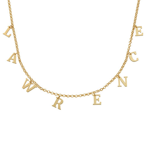 Name Choker in 18K Gold Plating