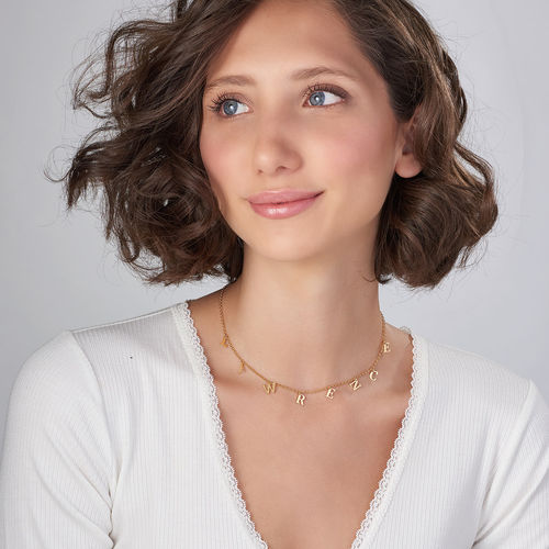 Name Choker in 18K Gold Plating