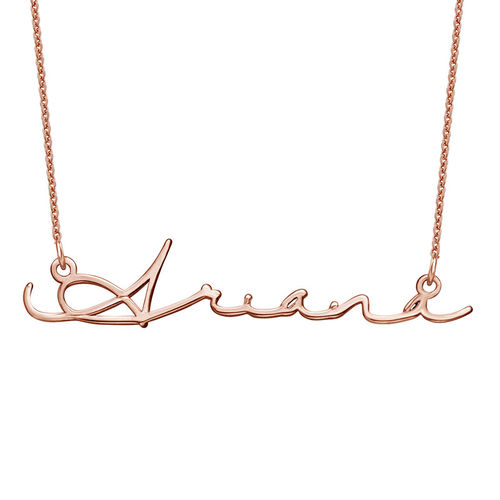Signature Style Name Necklace - Rose Gold Plated