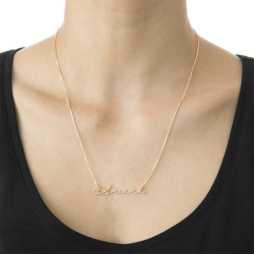 Signature Style Name Necklace - Rose Gold Plated
