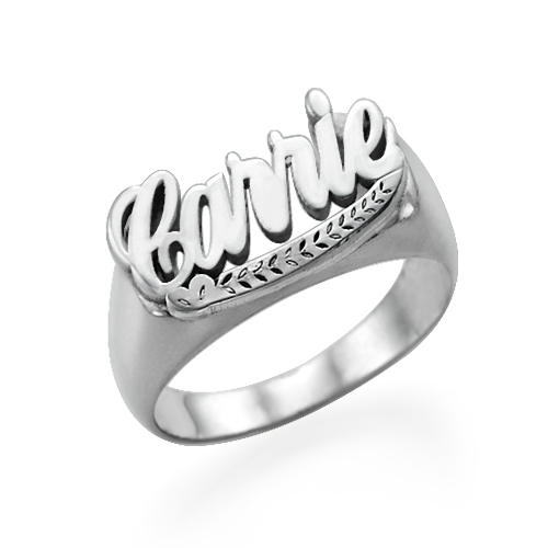 Sterling Silver Name Ring