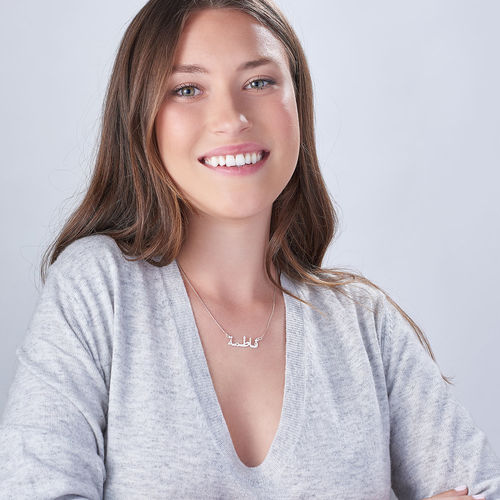 Sterling Silver Personalized Arabic Necklace