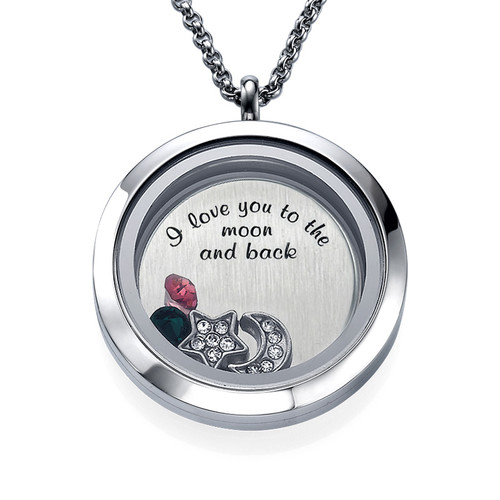 To the Moon and Back Floating Locket