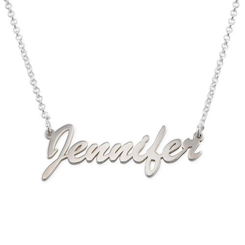 Name Necklace in Silver